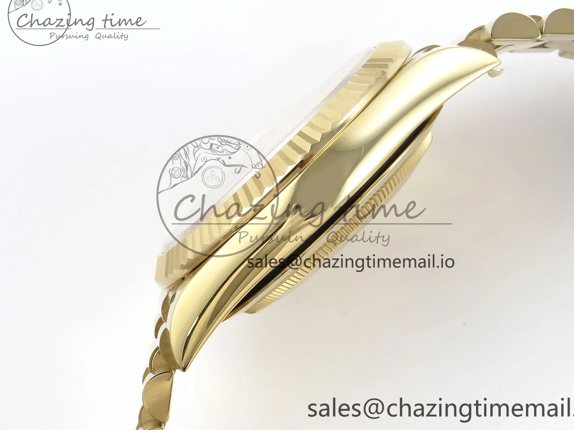 1223 WaterResistant Day Date 40 YG 228238 Noob 1:1 Best Edition White Roman Dial on President Bracelet A2836 (Gain Weight) 795